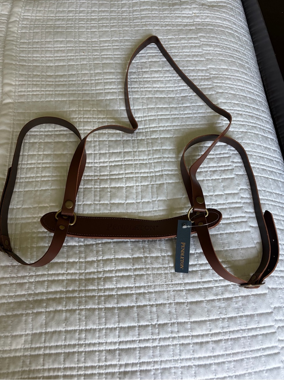Pendleton leather carrier brown NEW